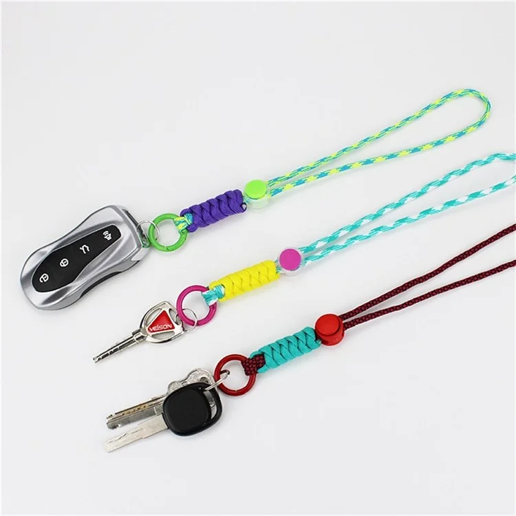 24cm Dual Colorido Com Colorido de Poliéster Telefone Anti-perdão de Chaveiro Perdido - Verde