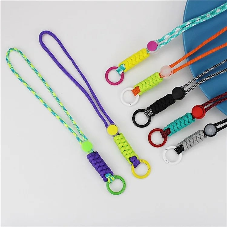 24cm Dual Colorido Com Colorido de Poliéster Telefone Anti-perdão de Chaveiro Perdido - Verde