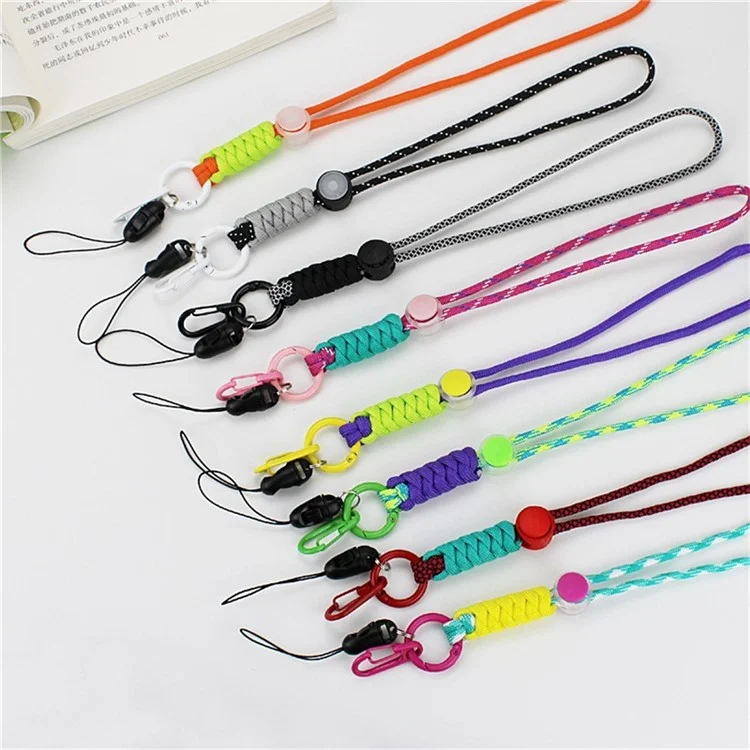 24cm Dual Colorido Com Colorido de Poliéster Telefone Anti-perdão de Chaveiro Perdido - Verde