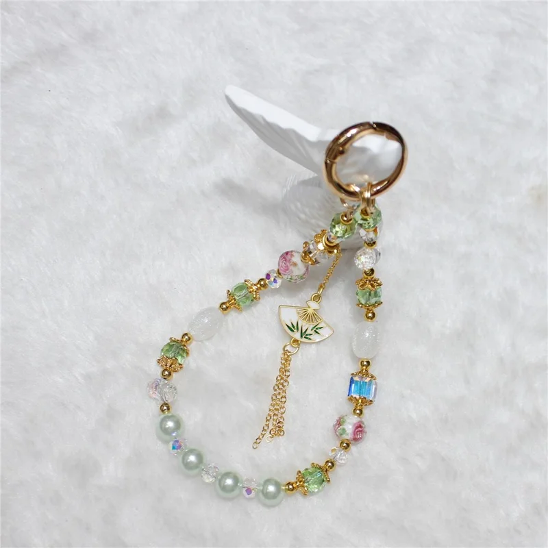 Cell Phone Lanyard 26cm Auspicious Bead Phone Chain Wrist Strap - Type G