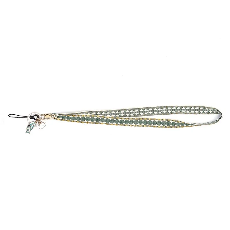 80 cm Telefon Lanyard Hanging Neck Fisch Anhänger Anti-verloren - Grün
