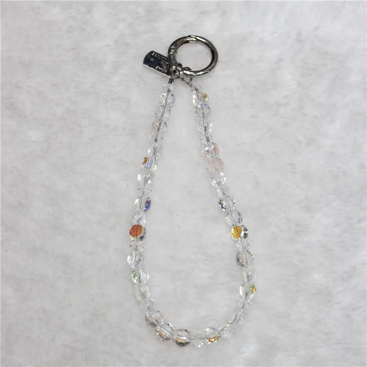 Crystal Bead Phone Lanyard Short 26 cm Mobile Bracciale Anti-Lost Catena - Stile 1