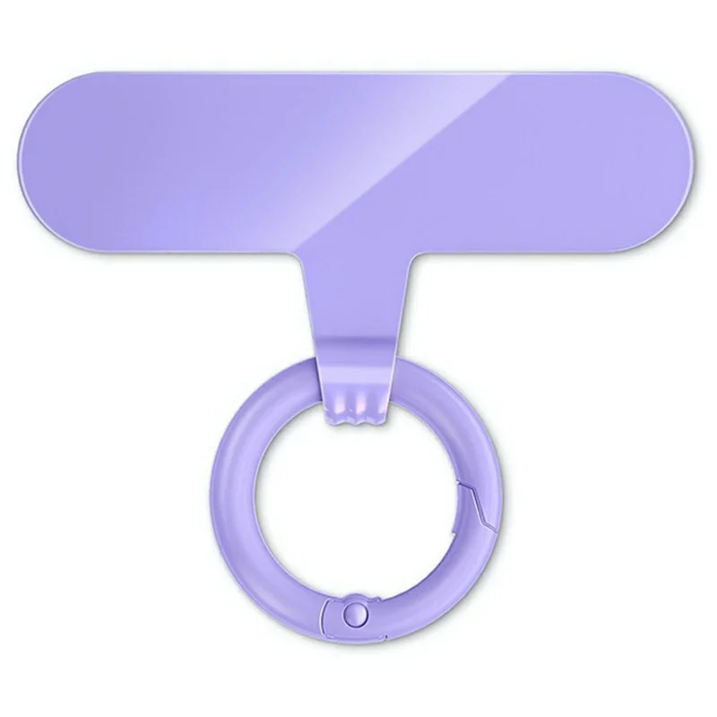 2Pcs 0.6mm Ultra Thin Phone Tether Tabs for Phone Case Metal Safety Patch - Purple
