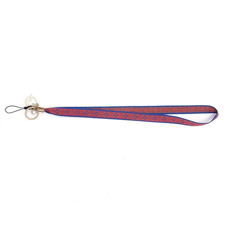 Totem -serie Telefon Lanyard 80cm Crossbody Neckriemen Vintage Anhänger Universal Mobile Lanyard - Rot