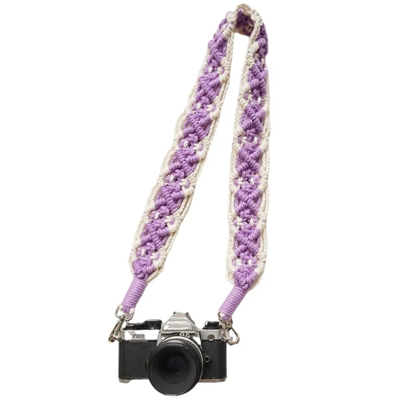 100cm Bohemian Style Hand-Woven Crossbody Strap for Phone, Camera Shoulder Strap Lanyard - A92-00+09