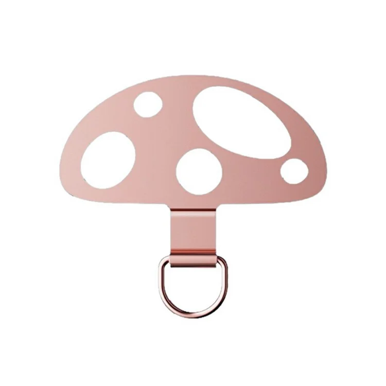 5-Pack Metal Phone Tether Tab Mushroom-Shaped Phone Lanyard Patch Phone Strap Replacement Part