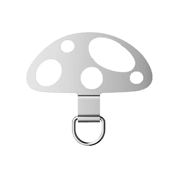 5-Pack Metal Phone Tether Tab Mushroom-Shaped Phone Lanyard Patch Phone Strap Replacement Part