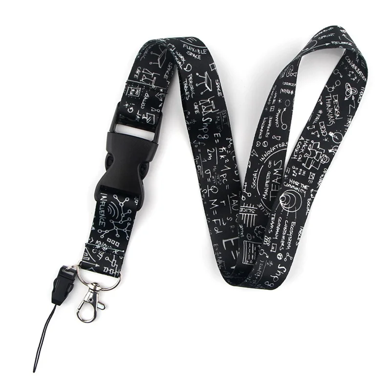 Universal Phone Lanyard Pattern Printing Neck Strap Keys ID Badge Card Holder Hanging Rope - AL3893