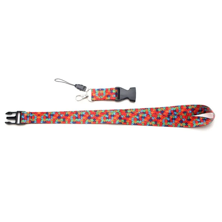 Universal Phone Lanyard Pattern Printing Neck Strap Keys ID Badge Card Holder Hanging Rope - AL3890