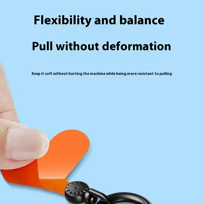 7mm Rotating Watch Dial Design Phone Lanyard with Tether Tab, Ring Hook Neck Straps for Phone Case - Light Camel