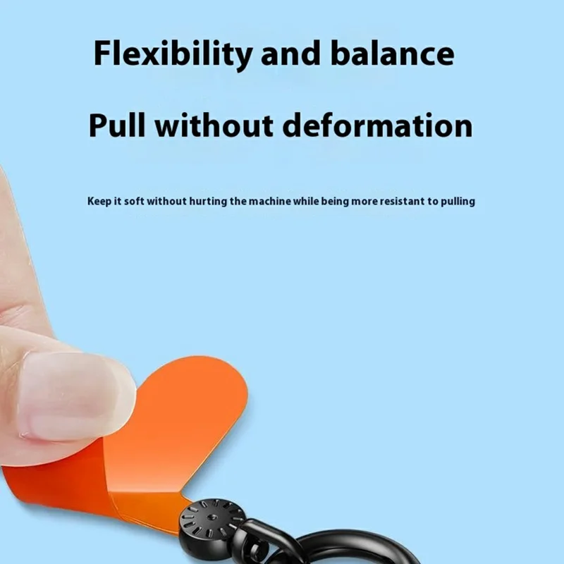 7mm Phone Lanyard Rotating Watch Dial Shape Phone Wrist Straps with Tether Tab - Blackish Green