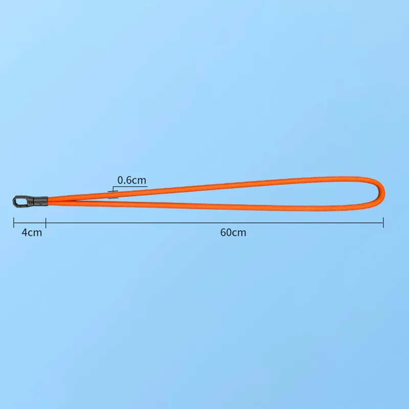 6mm Crossbody Phone Lanyard with Tether Tab, Rotating Buckle Cell Phone Straps - Light Camel