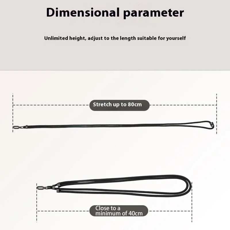 Adjustable Crossbody Neck Strap Phone Lanyard with Metal Tether Tab, Anti-Loss, Drop Protection - Light Pink