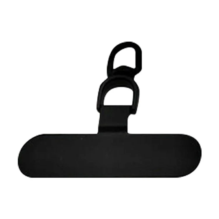 Metall Ovales Telefon Tether Tab 360 ° Rotatable Metall -haken -telefongurt Austausch - Schwarz