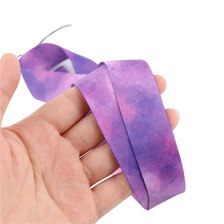 Patrón de triángulo de geometría Teléfono Cinta de cuello Universal Teléfono móvil Nylon Correa para el cuello Soporte para insignia de identificación Cuerda colgante - AL330-2