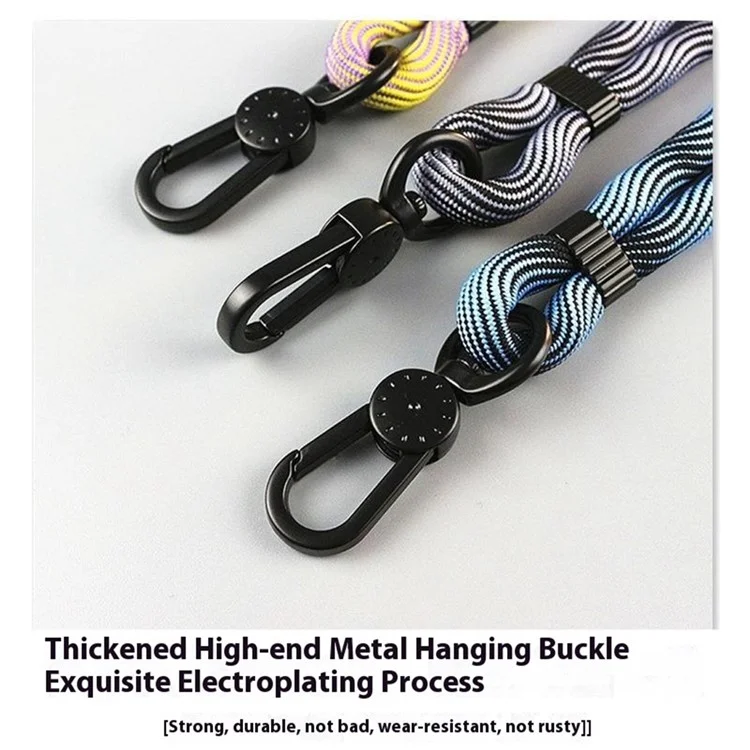 Bulk Purchasing Stylish Anti-Loss Phone Strap Adjustable Lanyard with Tether Tab for Phone Case - Blue / Black