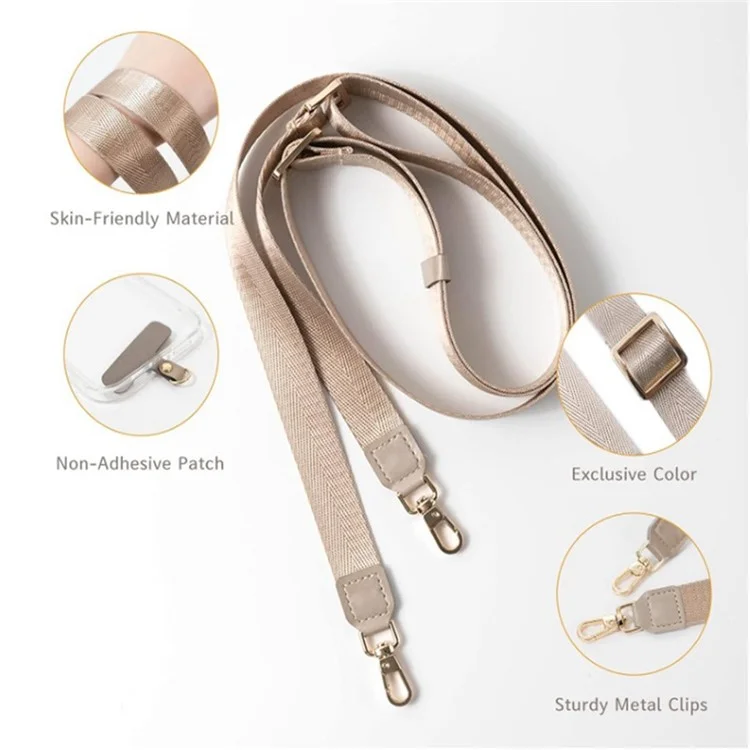 Bulk Purchasing HY-0002A Stylish Crossbody Nylon Woven Phone Strap with Tether Tab, Adjustable Phone Case Lanyard