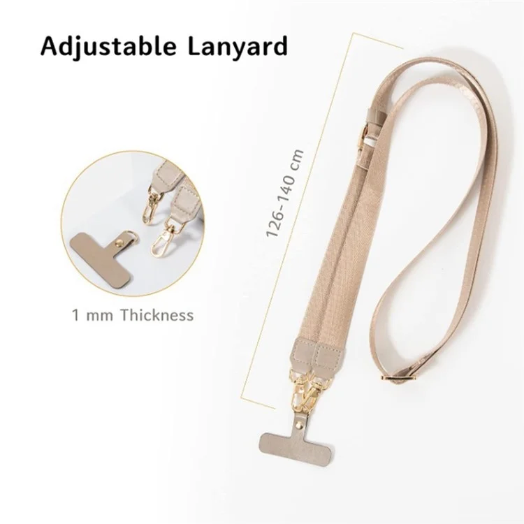 Bulk Purchasing HY-0002A Stylish Crossbody Nylon Woven Phone Strap with Tether Tab, Adjustable Phone Case Lanyard