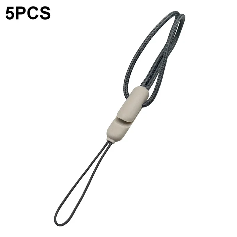 Bulk Purchasing 5Pcs X-GSX-03 Hand Wrist Strap Nylon Lanyard for Phone Earphone Camera USB Flash Drives - Grey