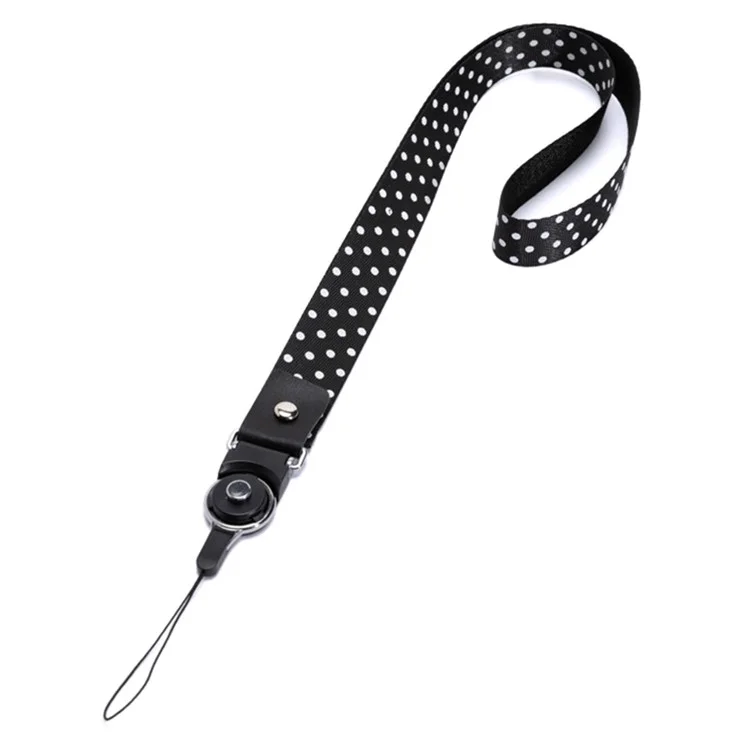 Bulk Purchasing Phone Strap Lanyard Nylon Pattern Neck Lanyard 80cm Anti-Lost ID Card Holder - Style 1