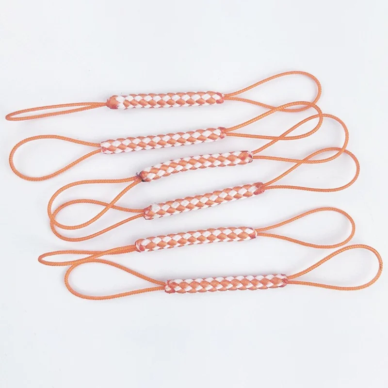 Bulk Purchasing Phone Wrist Strap Braided Nylon Dual-Loop Structure Lanyard Hands-Free Anti-Drop