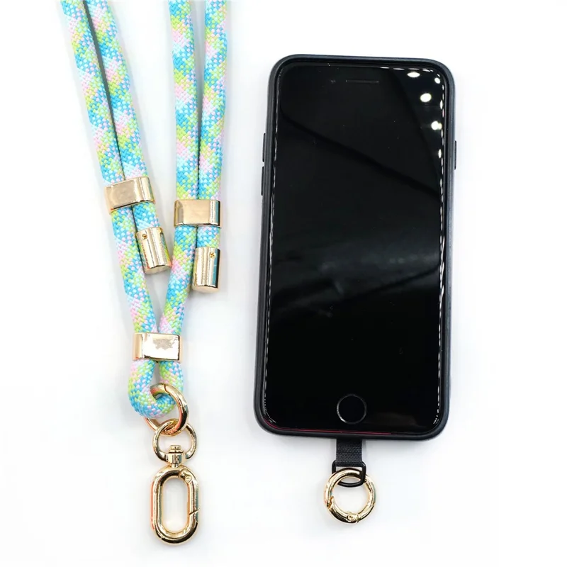 Bulk Purchasing Cell Phone Lanyard 120cm Adjustable Polyester Crossbody Lanyard with Tether Tab