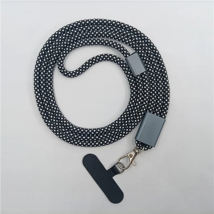 Bulk Purchasing MY--122 Phone Lanyard Crossbody Phone Strap Key Holder with Tether Tab - Black / White