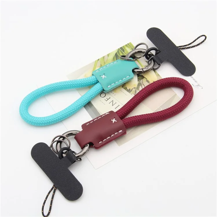 14cm Cordino per cellulare anti-smarrimento, stile elegante per dispositivi mobili - Rosso