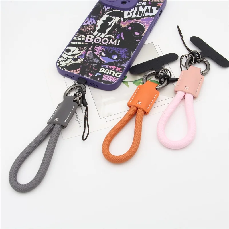 14cm Cell Phone Lanyard Anti Lost Stylish Strap for Mobile Devices - Fluorescent Green