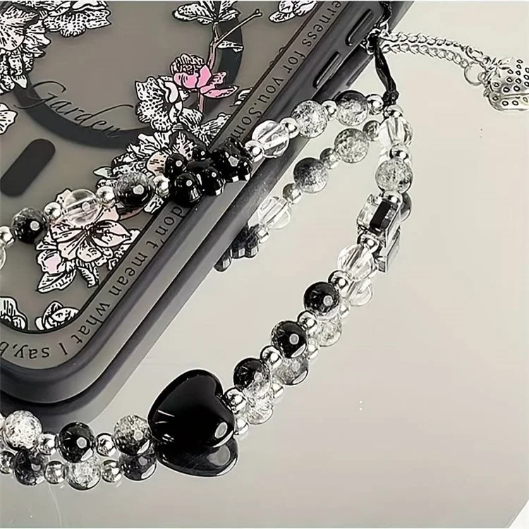 Phone Case Strap Bear Heart Design Strawberry Charm Bracelet Lanyard Multi-Scene Use