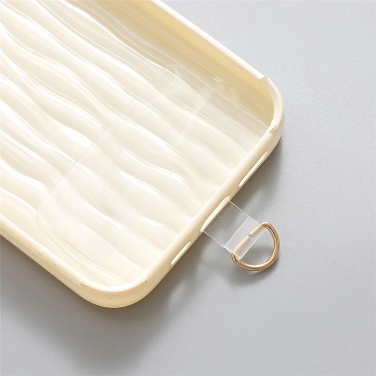 Clear Ultra Thin Phone Tether Tabs Anti-Lost Universal Phone Lanyard Patch for Mobile Devices - Square / Gold