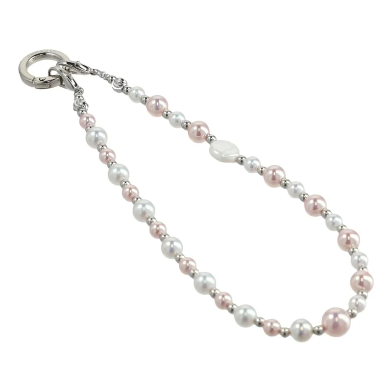 JAUCASE AJ037 Pearl Phone Chain with Tether Tabs Colorful Beads Strap 30cm Length