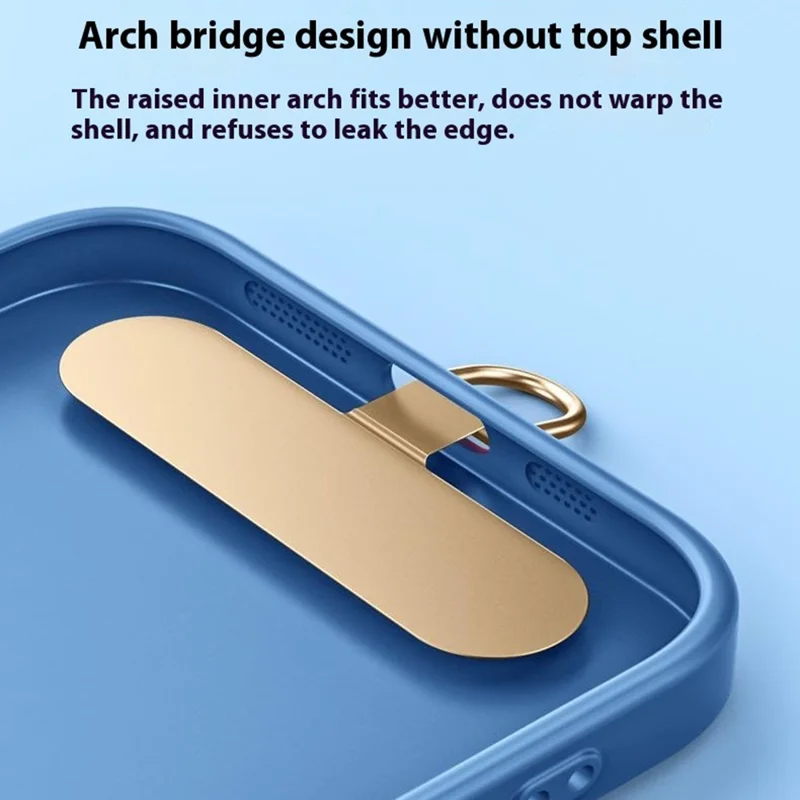 Stainless Steel Metal Phone Tether Tabs for Phone Cases Ultra Thin Universal Cellphone Lanyard Pad - Orange