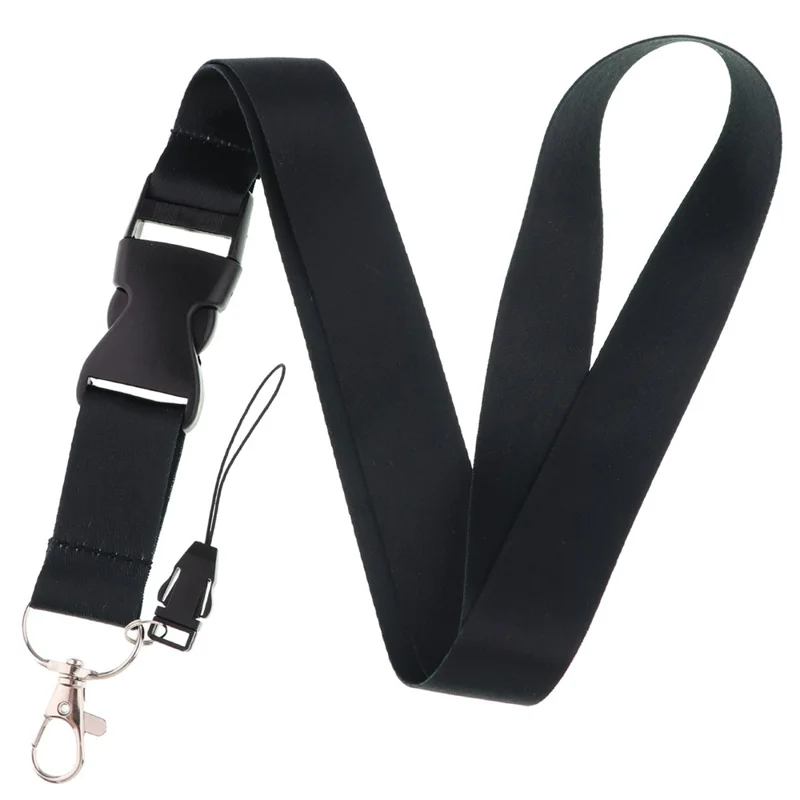 Solid Color Phone Lanyard ID Card Holder Neck Strap Mobile Phone Tag Key Chain - AL948