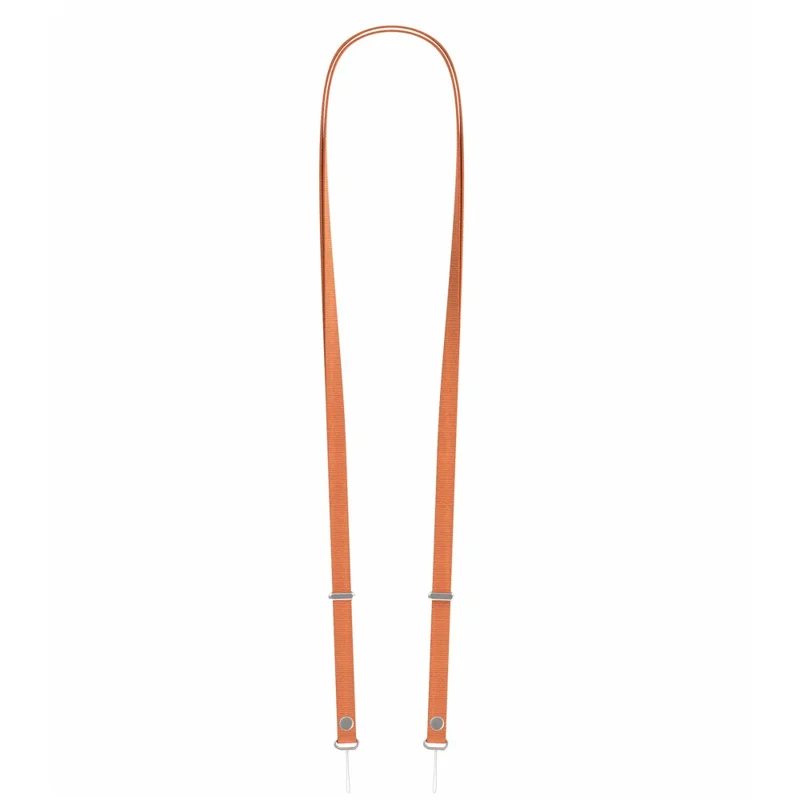 Quick Release Phone Lanyard Compatible with iPhone 17 Case Detachable Magnetic Buckle Neck Strap - Orange