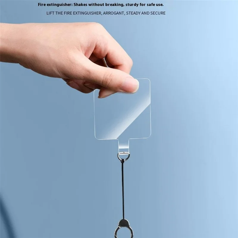 Przezroczysta zakładka zaciskowa TPU 55 x 90 mm do etui na telefon, nadajnik paska komórkowego o ultra cienkiej konstrukcji z klamrą D-ring