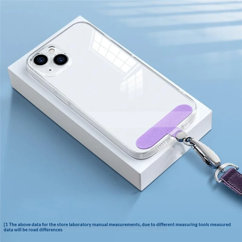 Tappetino per Laccetto per Telefono in Tessuto Oxford con Rotazione a 360 Gradi, Fibbia a D in Acciaio Inossidabile, Guarnizione - Disco Dorato / Nero