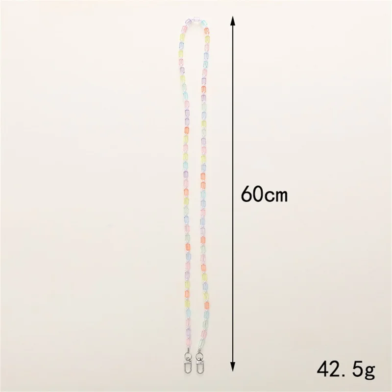 122 cm Chaîne Portative pour Téléphone avec Cœur et Papillon en Perles, Sacoche Portée Épaule, Accessoire Décoratif - K034 Bow