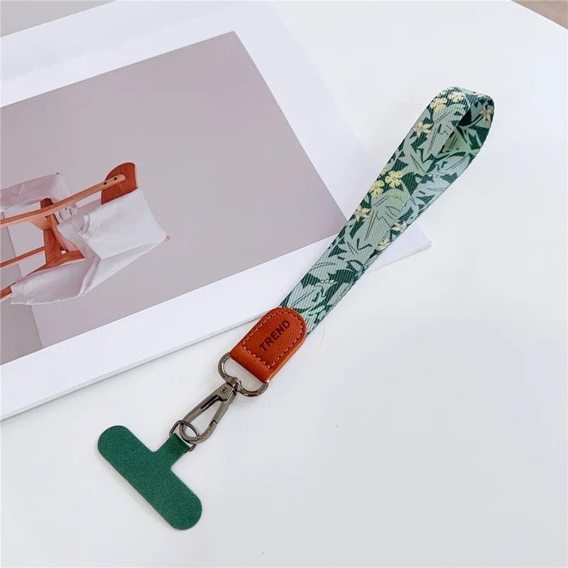 Tracolla per Telefono Vintage da 15 cm in Nylon con Gancio a T - Accessori per Cellulari - Stile 1