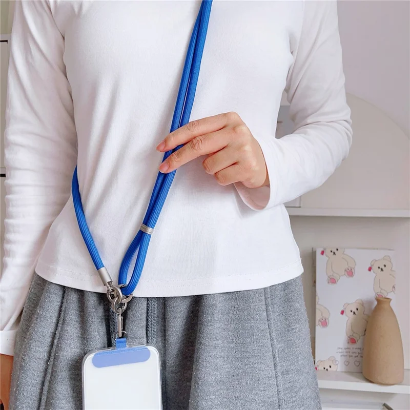 Llavero para Teléfono Móvil de 75 cm con Cordón de Nailon Trenzado de 8 mm de Diámetro Ajustable y Gancho T con Pestaña de Anclaje - Estilo 9