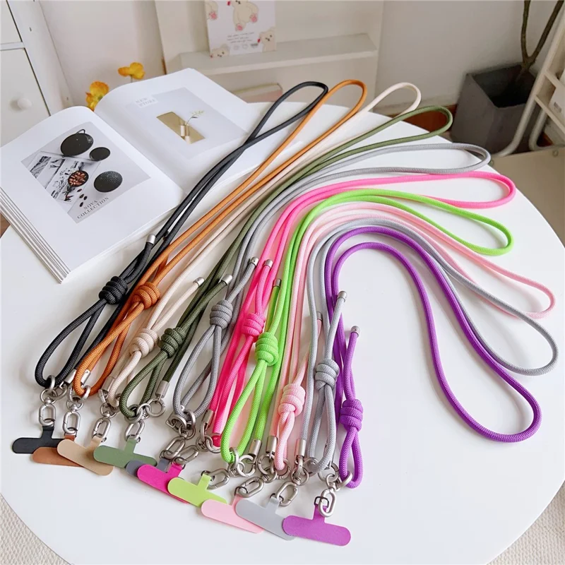 75 cm Handy-Schultergurt Verstellbarer Geflochtener Umhängeband mit Befestigungshaken Universal Handyband - Design 1