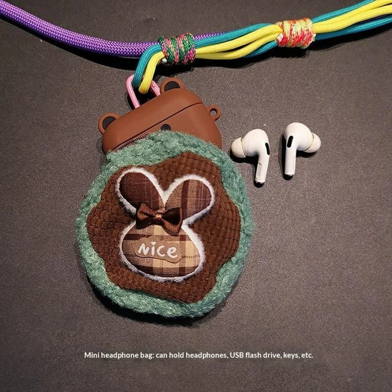 120 см Наручный ремешок для телефона 3-в-1 Регулируемый наплечный ремень Ремешок на запястье с мини-сумкой и кармашком для крепления — Фиолетовый+разноцветный