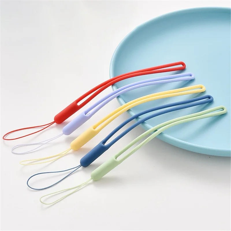 Hand Wrist Strap Lanyard for Phone, Camera, Keys, Keychain Silicone Sling Phone Lanyard Strap - Grapefruit Color