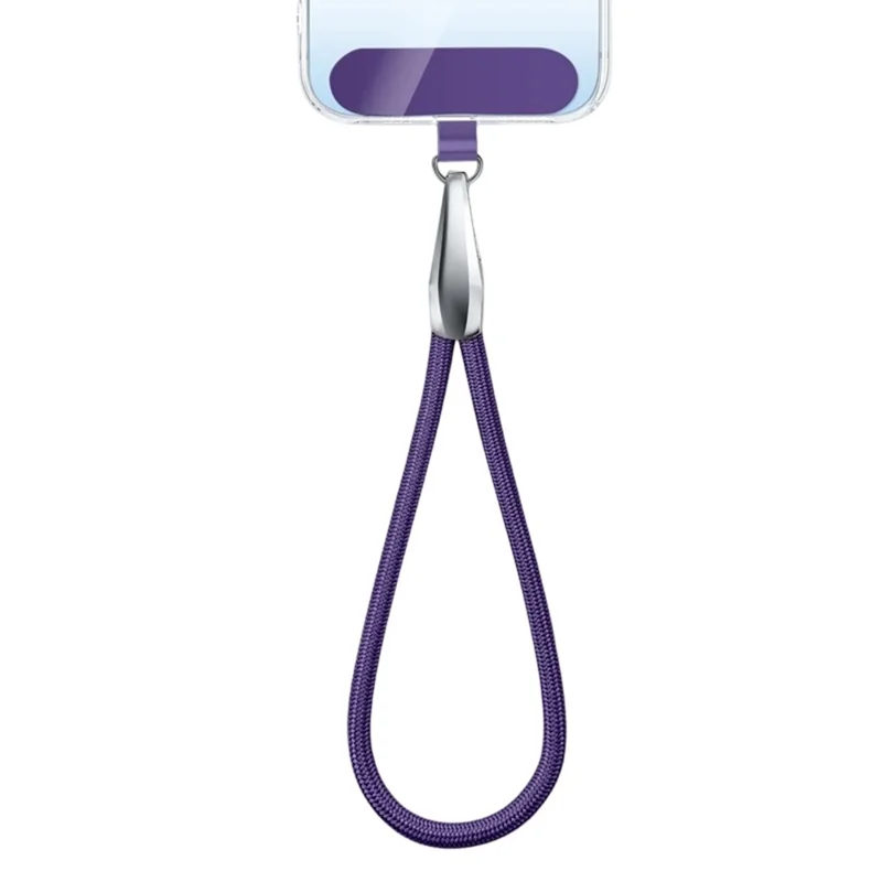 CT-66 Wrist Strap Lanyard Anti-Drop Polyester Rope with Tether Tab, Diameter: 6mm - Dark Purple