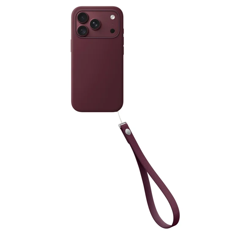 Adjustable Phone Wrist Strap Braided Universal Anti Drop Anti Loss Phone Lanyard - Wine Red
