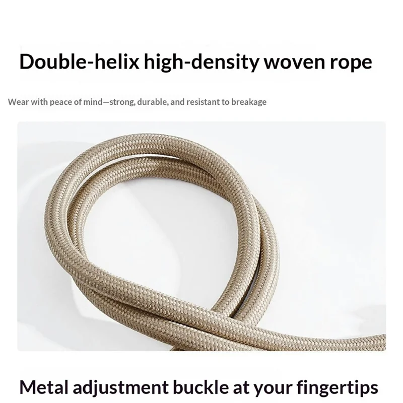 130cm Phone Lanyard Wide Flat Design Painted Metal Hardware Neck Strap with Tether Tab for Mobile Phone - Black