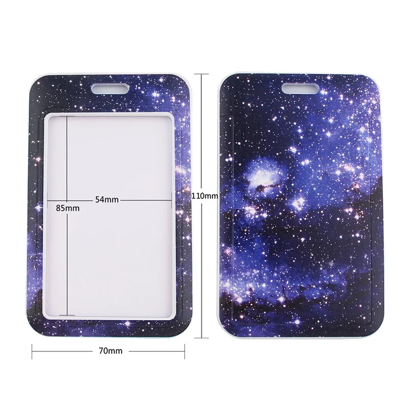 Starry Sky Series Neck Lanyard with ID Badge Holder Keychains Cell Phone Strap for School Office - AL827-14