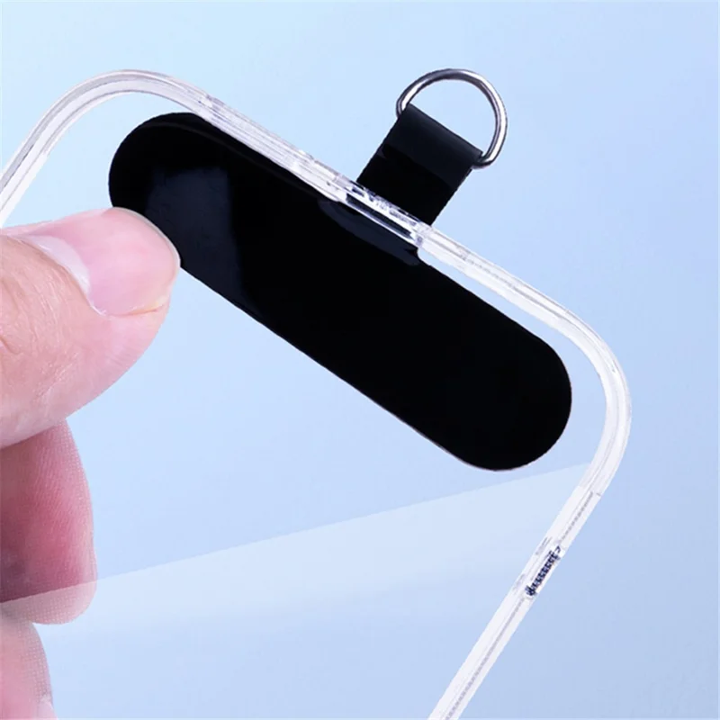 Cordón para cuello de teléfono 3 piezas / Juego Cuerda colgante de nailon antirrobo para teléfono celular con correa, lengüeta de sujeción de plástico - Púrpura oscuro