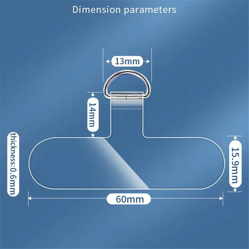 10Pcs / Pack Phone Lanyard Patch Universal Cell Phone TPU Tether Tabs Sticker with Anti-Lost Metal Ring for Phone Wrist Neck Strap - Yellow