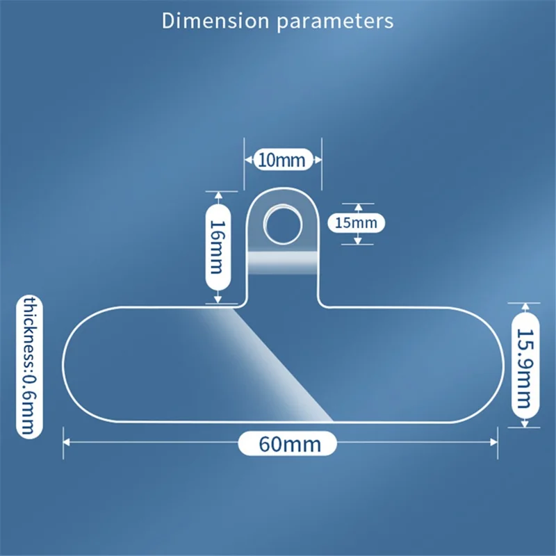 10Pcs / Pack Cell Phone Lanyard Anti-Lost TPU Patch with Hole Universal Phone Tether Tabs Sticker for Wrist Neck Strap - Wine Red